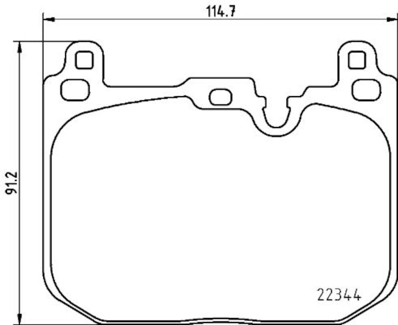 Hella Pagid Disc Brake Pad Set 355025621