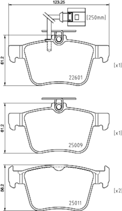 Hella Pagid Disc Brake Pad Set 355025661