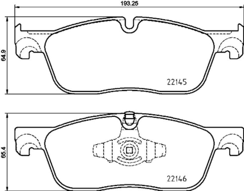 Hella Pagid Disc Brake Pad Set 355025701