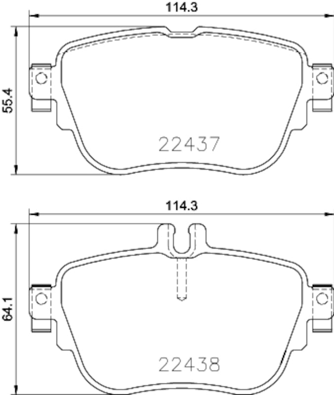 Hella Pagid Disc Brake Pad Set 355025781