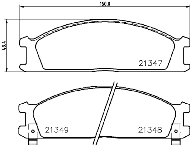 Hella Pagid Disc Brake Pad Set 355033091