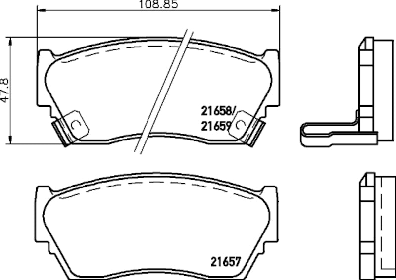 Hella Pagid Disc Brake Pad Set 355033181