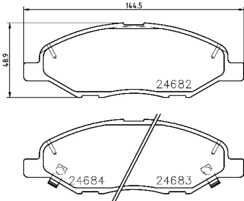 Hella Pagid Disc Brake Pad Set 355033371