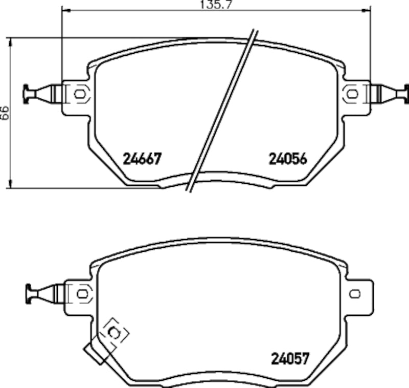 Hella Pagid Disc Brake Pad Set 355033391