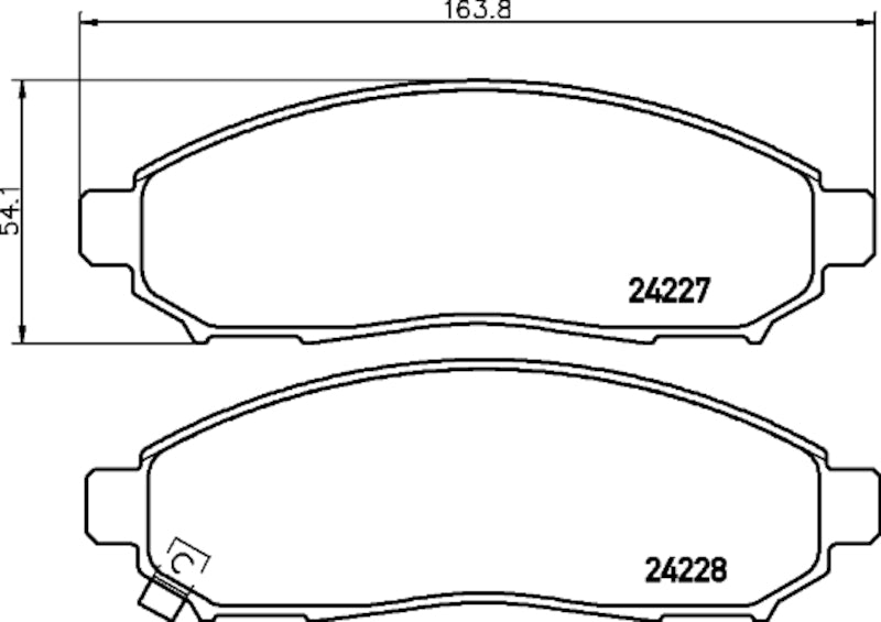 Hella Pagid Disc Brake Pad Set 355033411