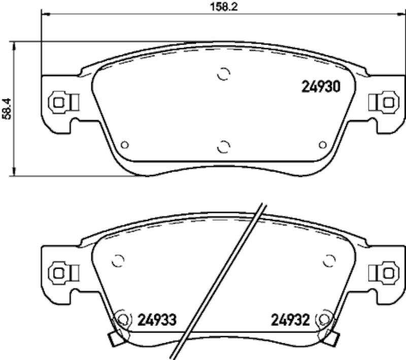 Hella Pagid Disc Brake Pad Set 355033441