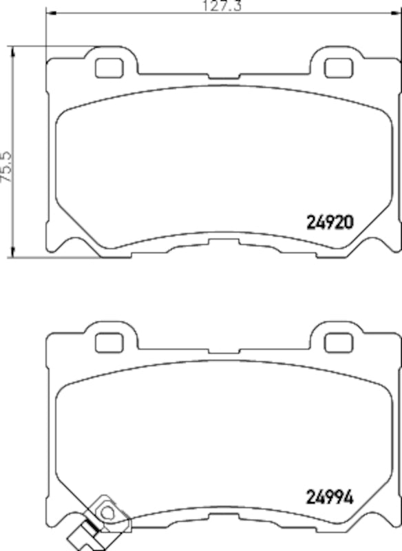 Hella Pagid Disc Brake Pad Set 355033451