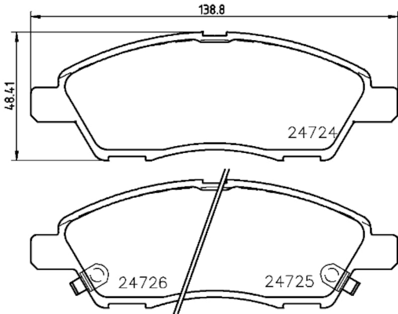 Hella Pagid Disc Brake Pad Set 355033501