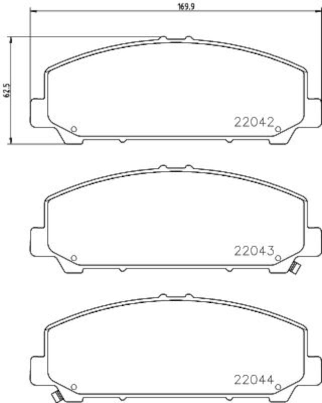 Hella Pagid Disc Brake Pad Set 355033521