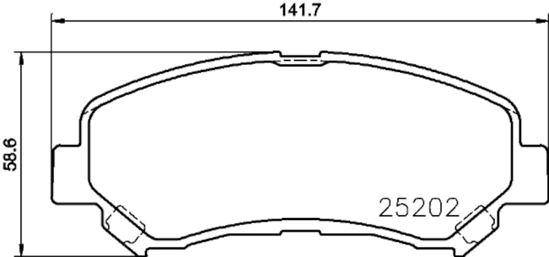 Hella Pagid Disc Brake Pad Set 355033541