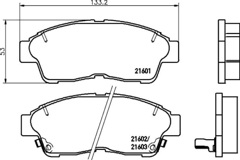 Hella Pagid Disc Brake Pad Set 355033791