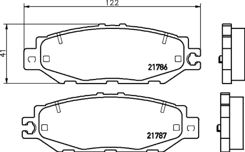 Hella Pagid Disc Brake Pad Set 355033811