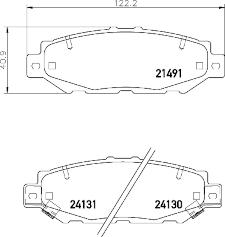 Hella Pagid Disc Brake Pad Set 355033821