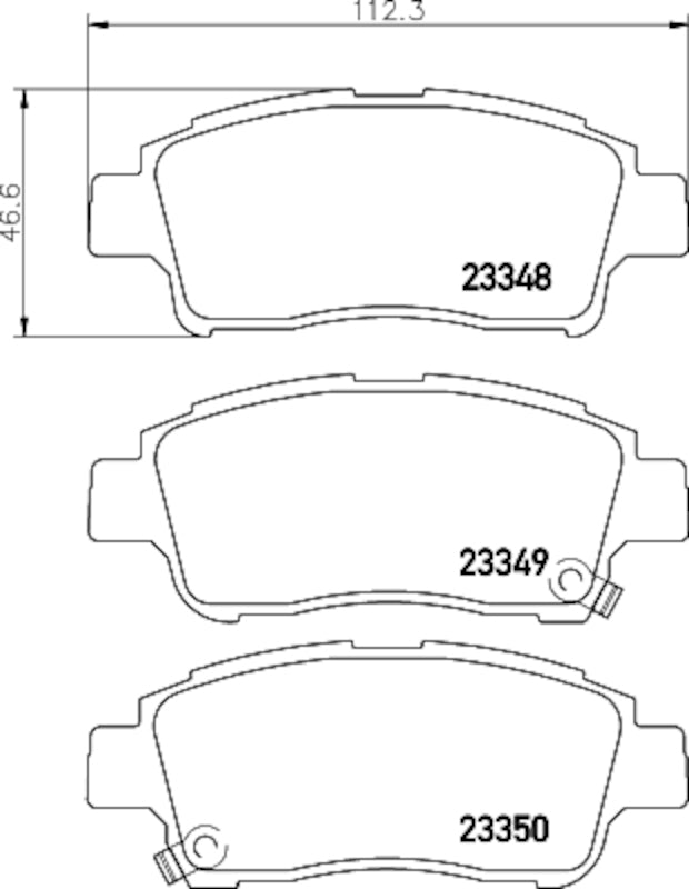 Hella Pagid Disc Brake Pad Set 355033931