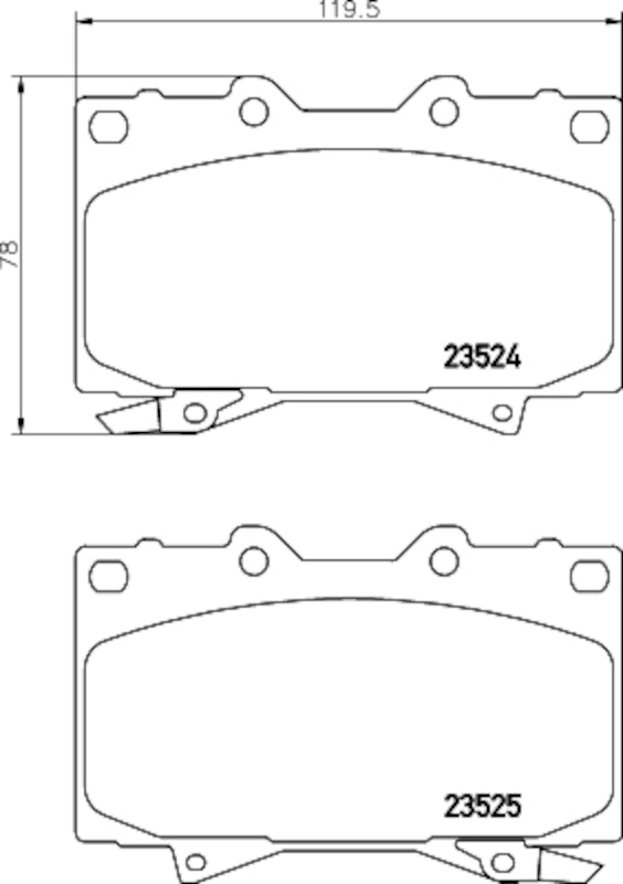 Hella Pagid Disc Brake Pad Set 355033941