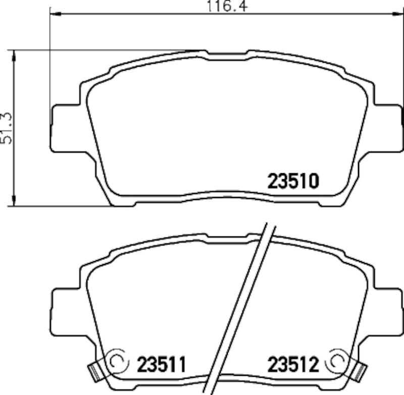 Hella Pagid Disc Brake Pad Set 355033971
