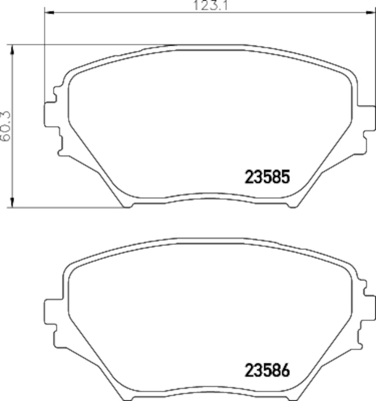 Hella Pagid Disc Brake Pad Set 355034021