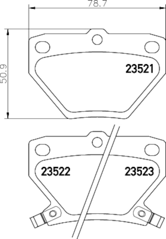 Hella Pagid Disc Brake Pad Set 355034031