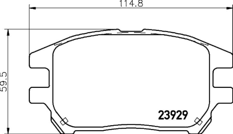 Hella Pagid Disc Brake Pad Set 355034171