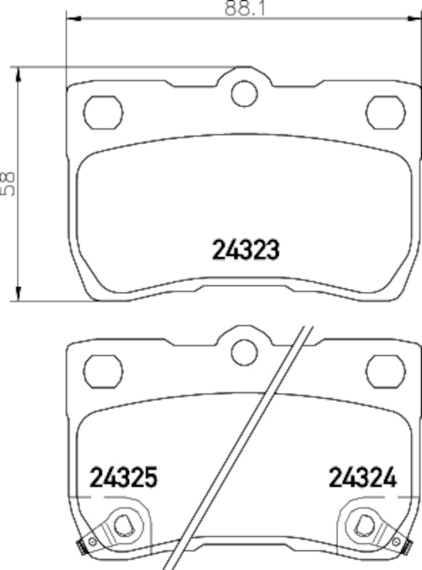 Hella Pagid Disc Brake Pad Set 355034181