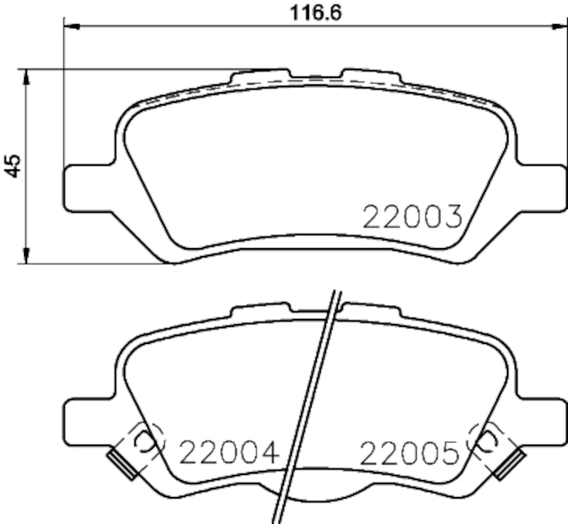 Hella Pagid Disc Brake Pad Set 355034451