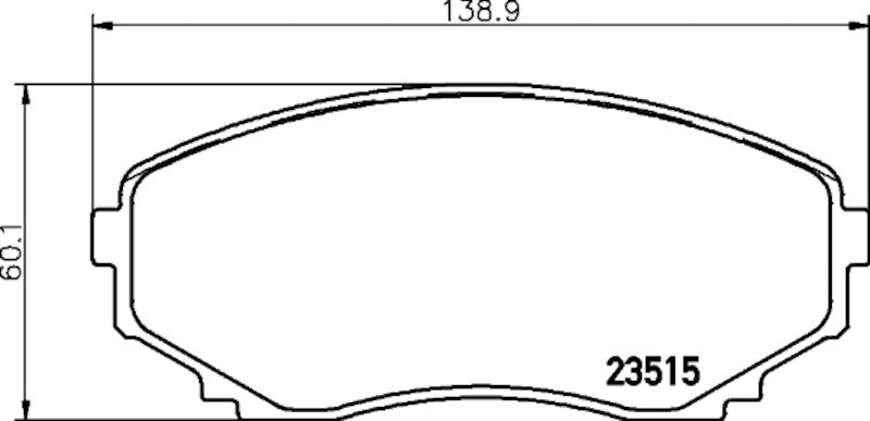Hella Pagid Disc Brake Pad Set 355034661