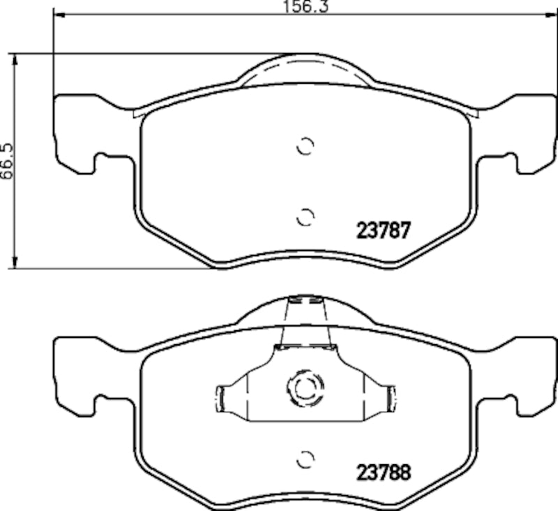 Hella Pagid Disc Brake Pad Set 355034701