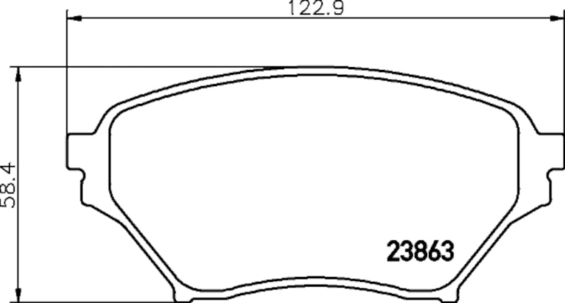 Hella Pagid Disc Brake Pad Set 355034711