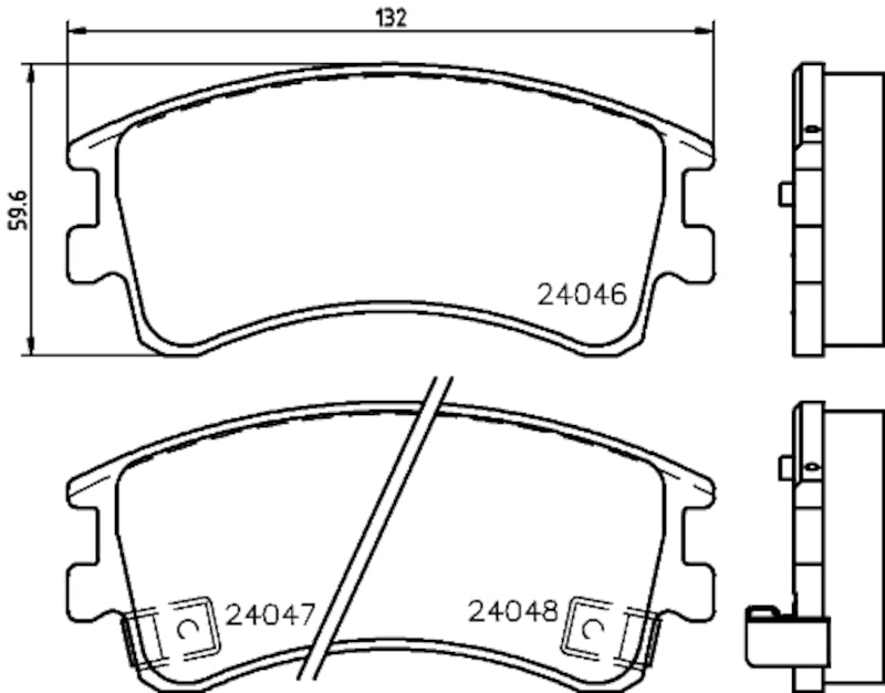 Hella Pagid Disc Brake Pad Set 355034721