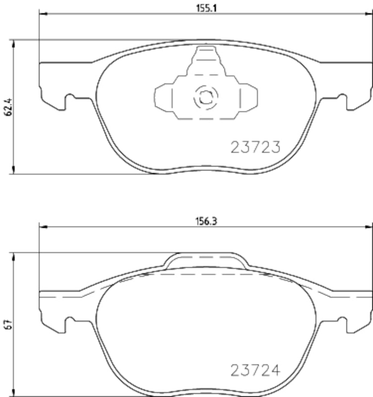 Hella Pagid Disc Brake Pad Set 355034731