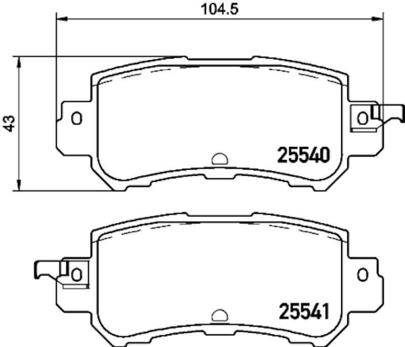 Hella Pagid Disc Brake Pad Set 355034861