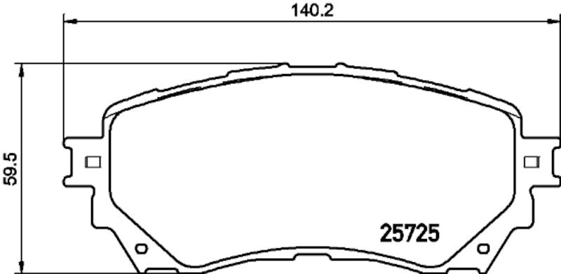Hella Pagid Disc Brake Pad Set 355034871