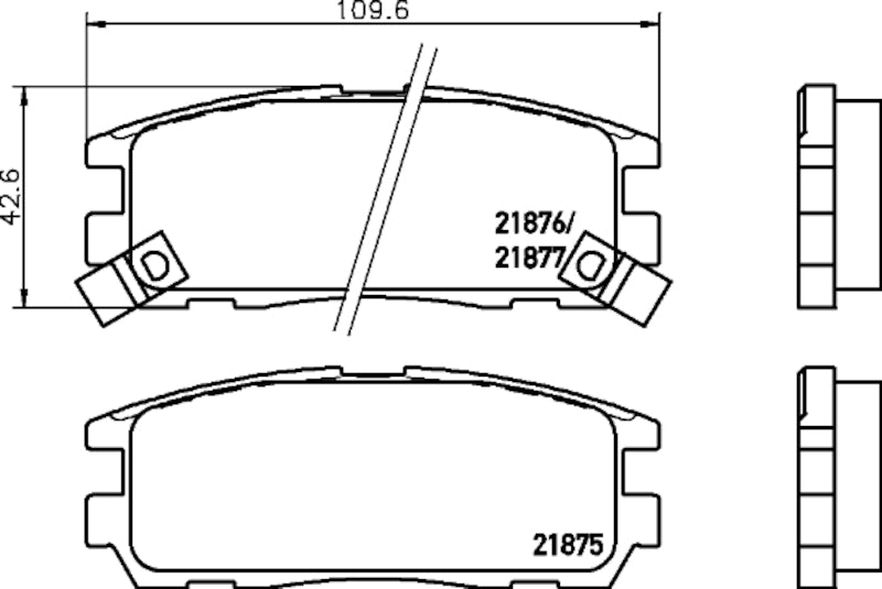 Hella Pagid Disc Brake Pad Set 355034931