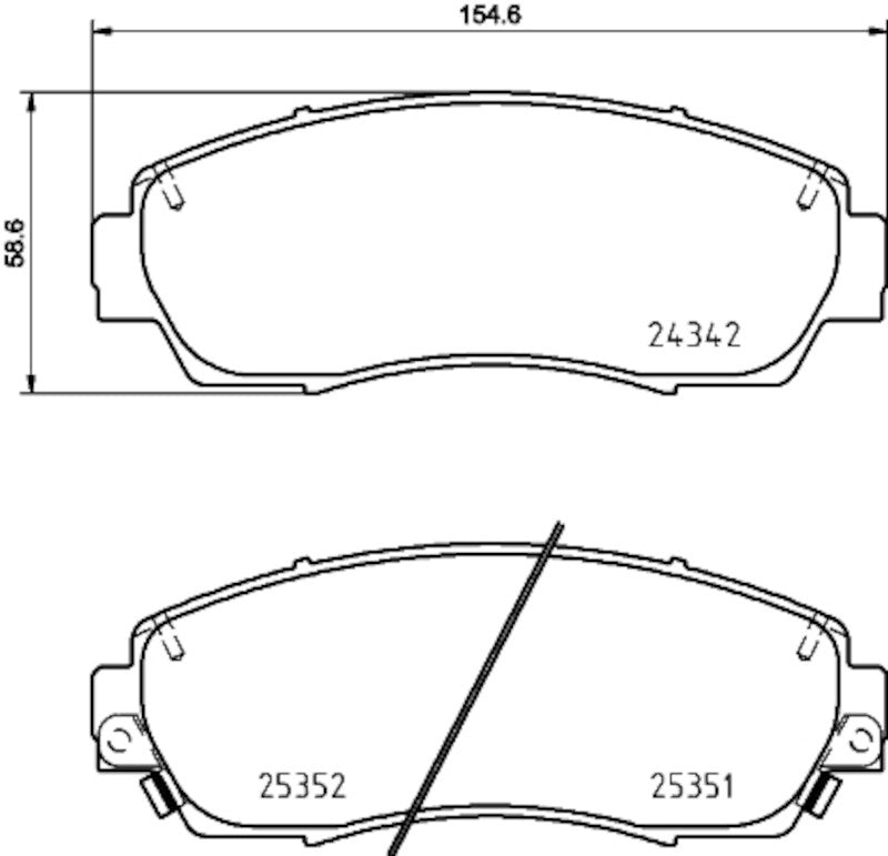 Hella Pagid Disc Brake Pad Set 355035171