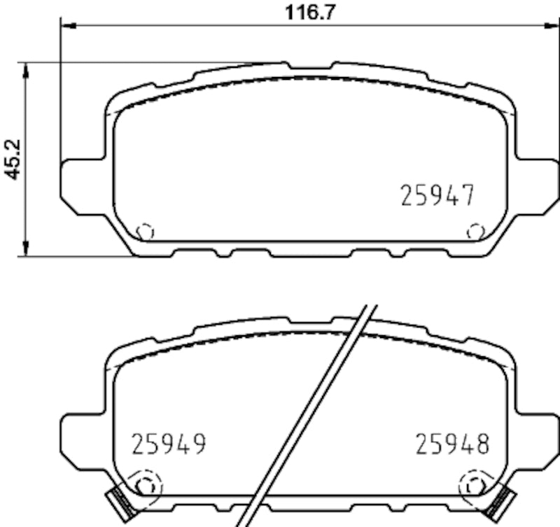 Hella Pagid Disc Brake Pad Set 355035231
