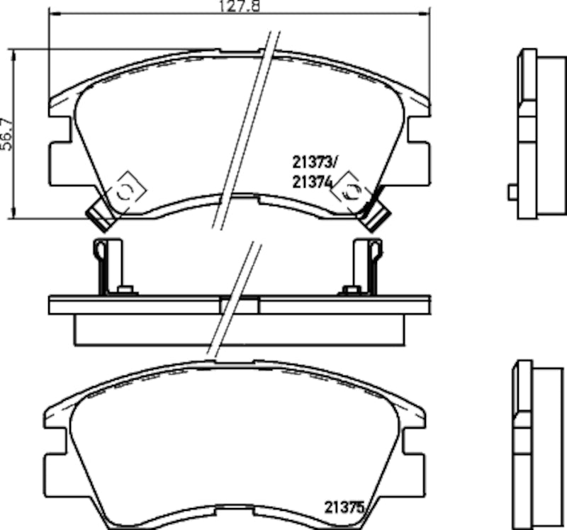 Hella Pagid Disc Brake Pad Set 355035281