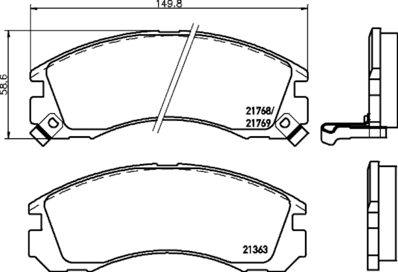 Hella Pagid Disc Brake Pad Set 355035301