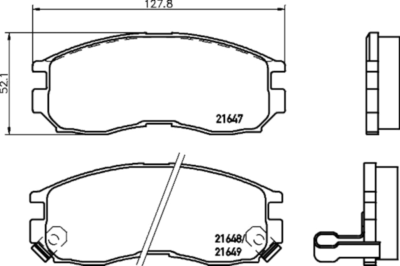 Hella Pagid Disc Brake Pad Set 355035311