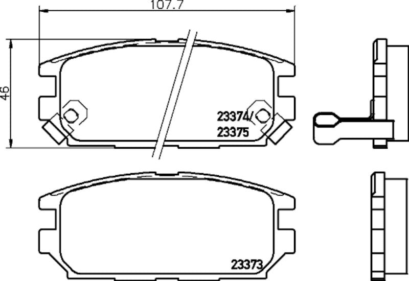 Hella Pagid Disc Brake Pad Set 355035321