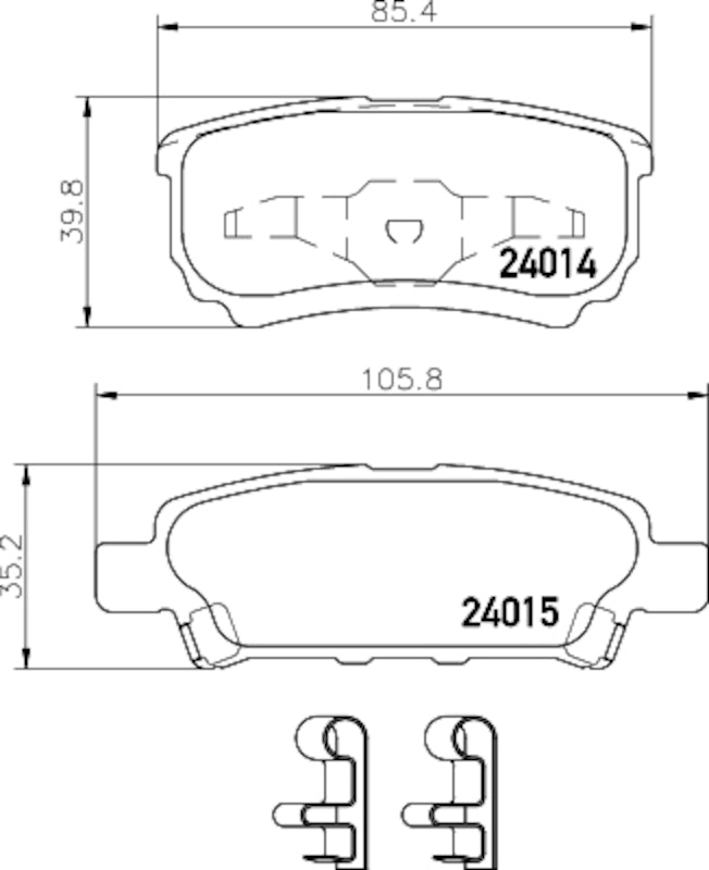 Hella Pagid Disc Brake Pad Set 355035411