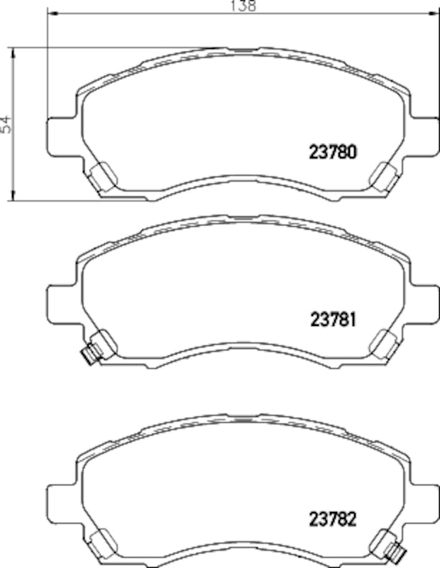 Hella Pagid Disc Brake Pad Set 355035511