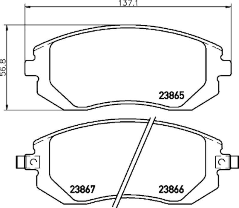 Hella Pagid Disc Brake Pad Set 355035541
