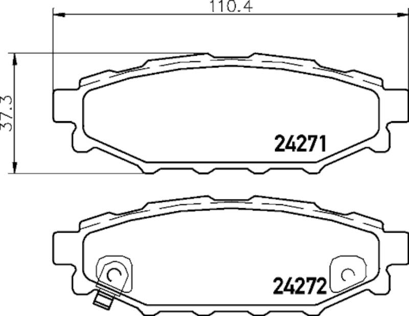 Hella Pagid Disc Brake Pad Set 355035571