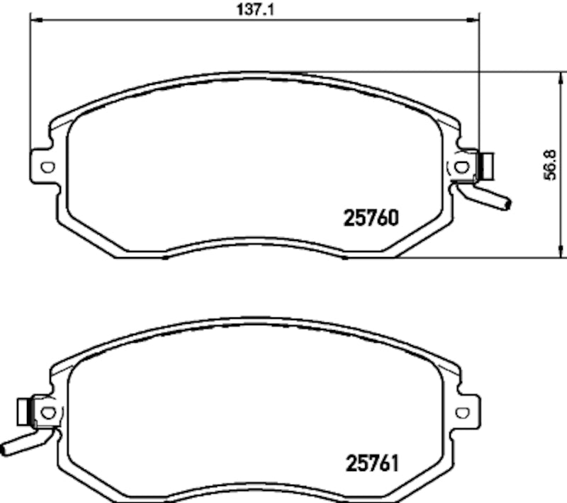 Hella Pagid Disc Brake Pad Set 355035601