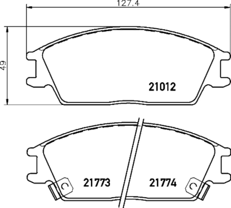 Hella Pagid Disc Brake Pad Set 355035621