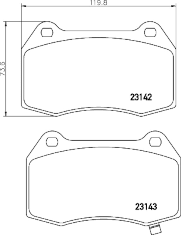 Hella Pagid Disc Brake Pad Set 355035821
