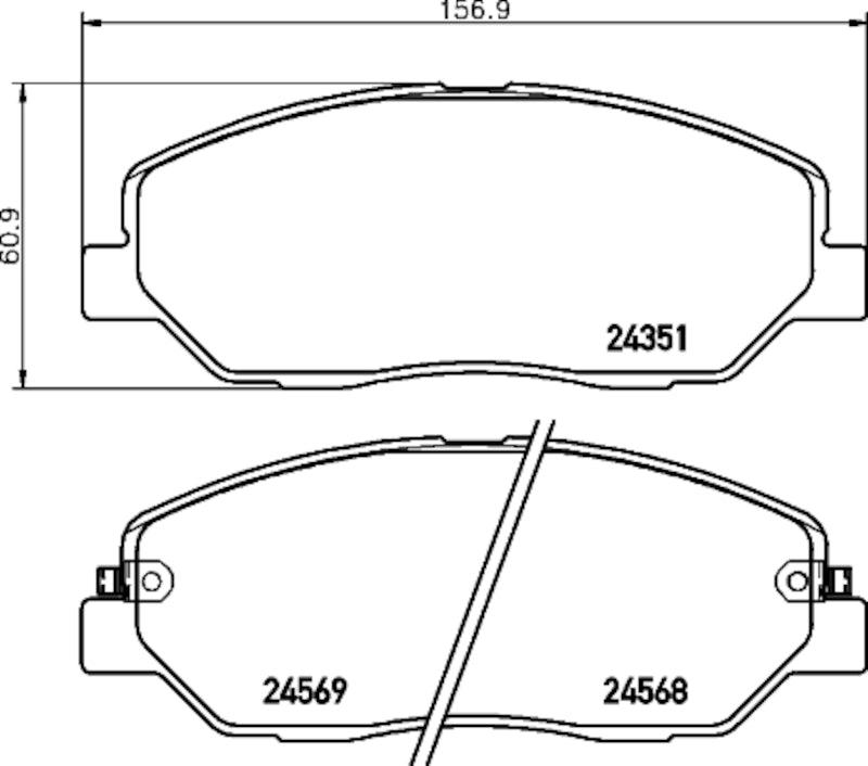 Hella Pagid Disc Brake Pad Set 355035881