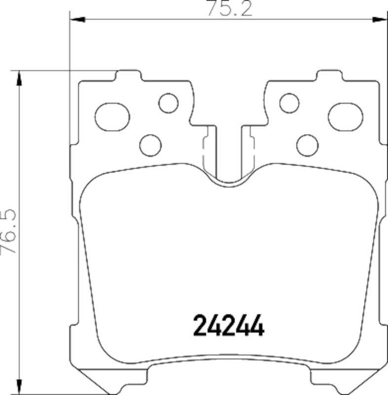 Hella Pagid Disc Brake Pad Set 355036021