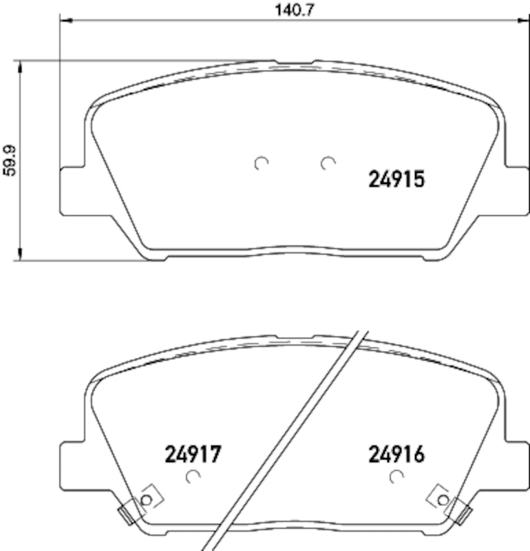 Hella Pagid Disc Brake Pad Set 355036051