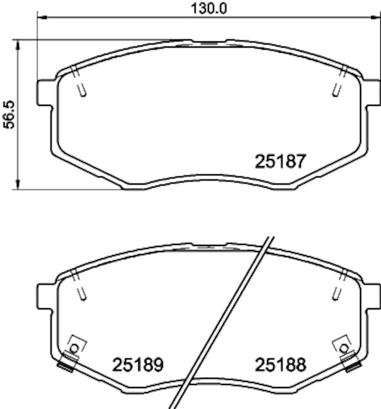 Hella Pagid Disc Brake Pad Set 355036191